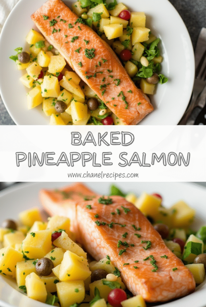 Baked Pineapple Salmon
