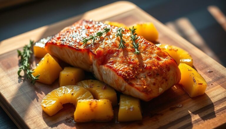 Baked Pineapple Salmon