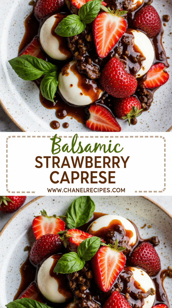 Balsamic Strawberry Caprese