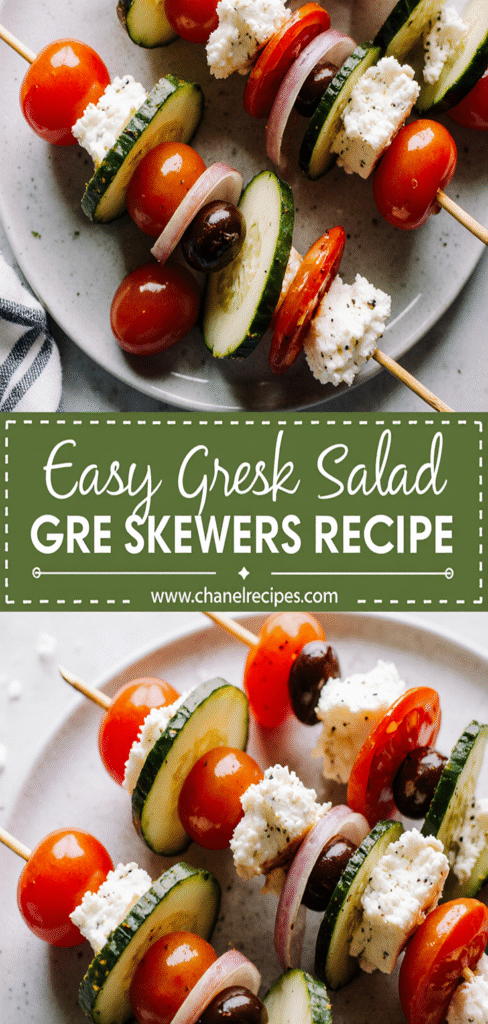 Greek Salad Skewers