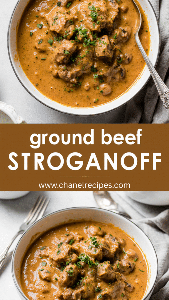 Ground Beef Stroganoff