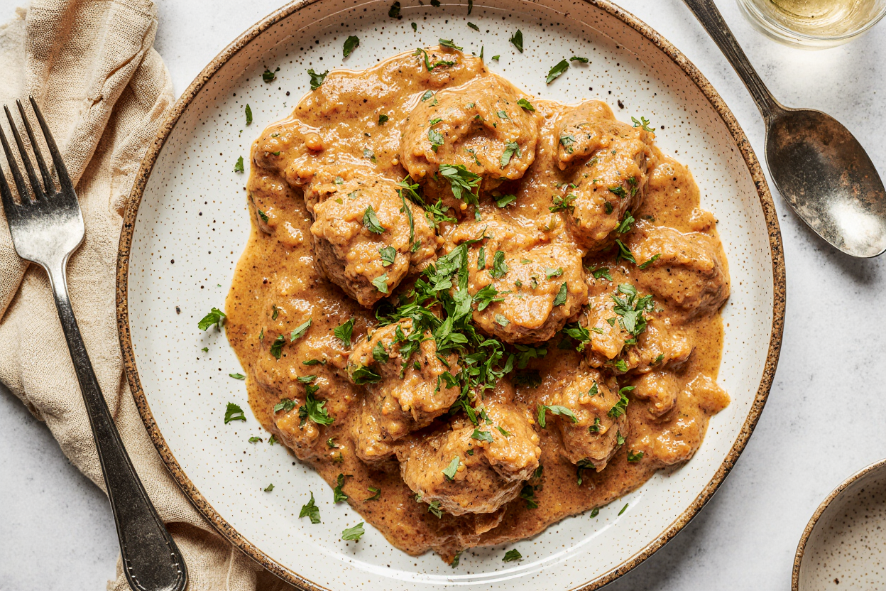 Ground Beef Stroganoff