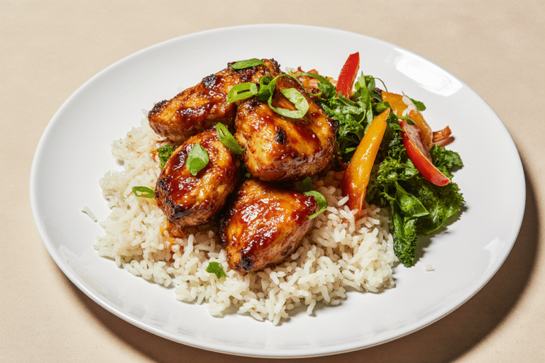 Honey BBQ Chicken Rice