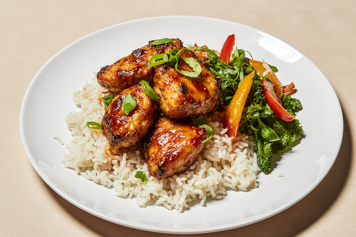 Honey BBQ Chicken Rice