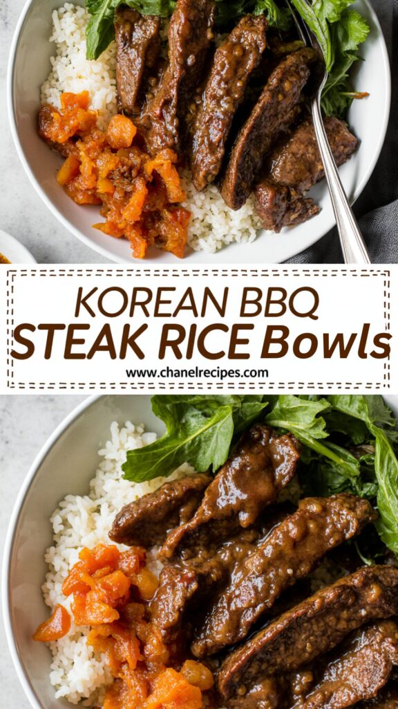 Korean BBQ Steak Rice Bowls