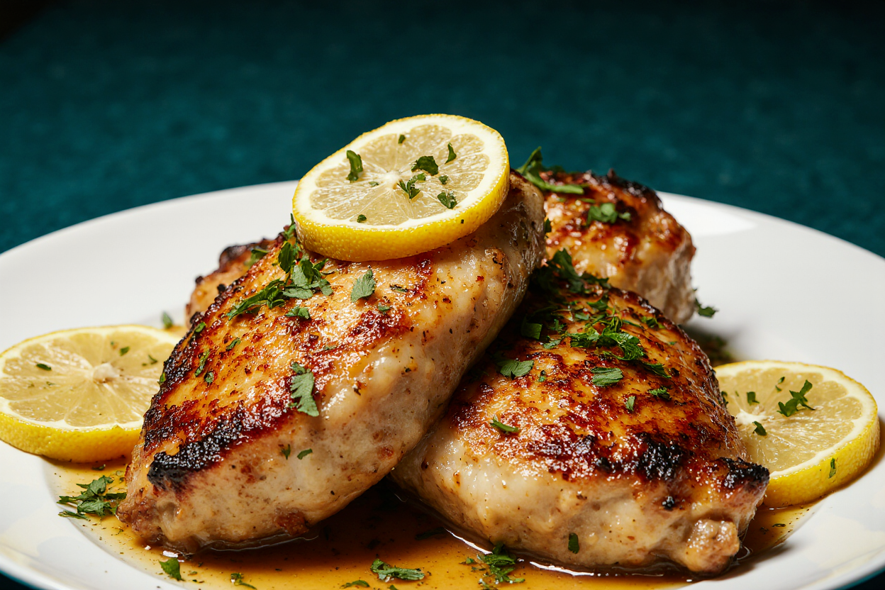 Lemon Garlic Butter Chicken Thighs