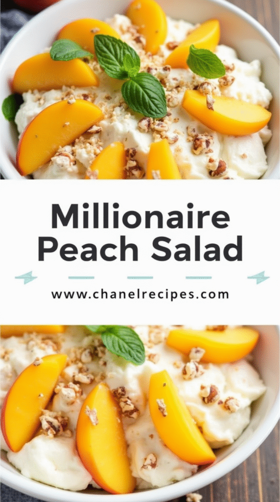 millionaire peach salad