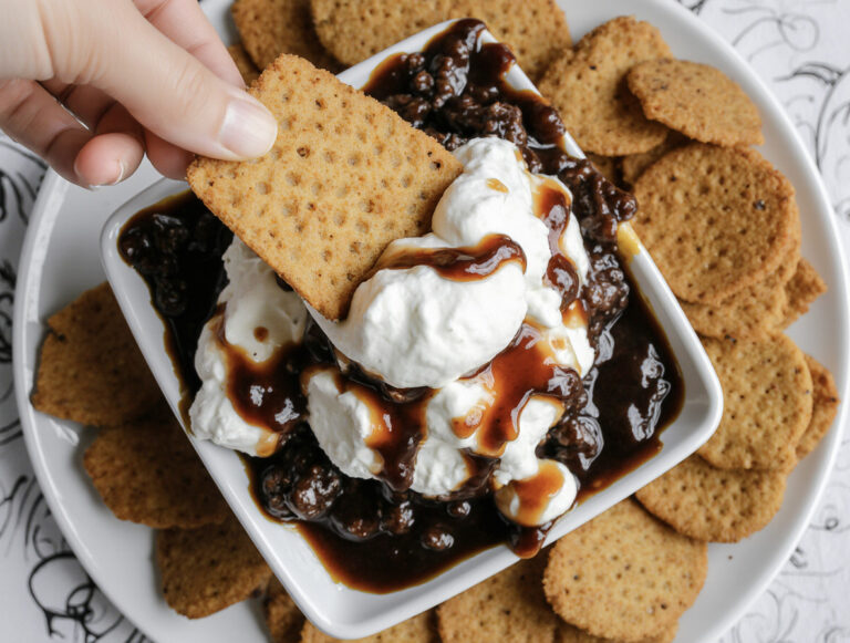 Air Fryer S’mores Dip (easy + quick)
