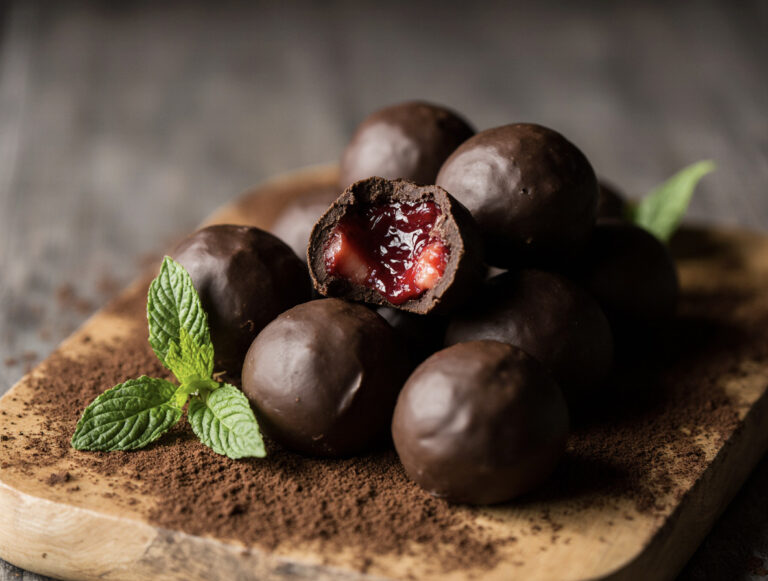 Healthy Dessert Idea: Chocolate Jam Bites😍