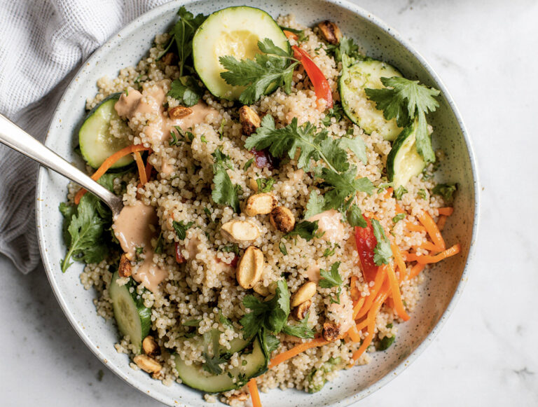 High Protein Thai Quinoa Salad