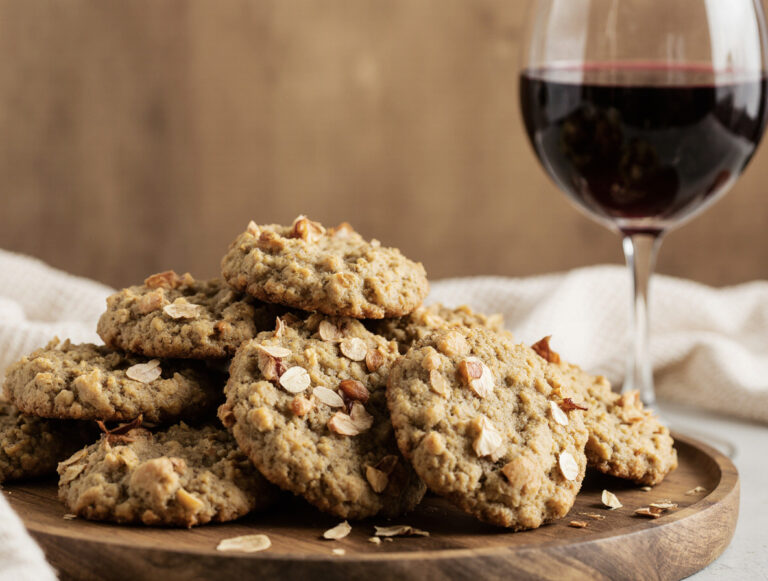 Oatmeal Coconut Crisp Cookies | Red Wine Dragons