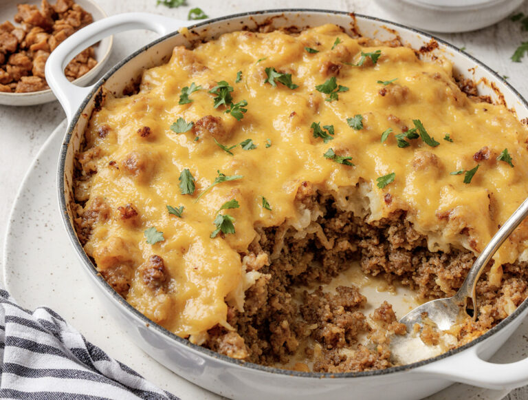 Irresistible Hamburger Hashbrown Bake for Comforting Meals