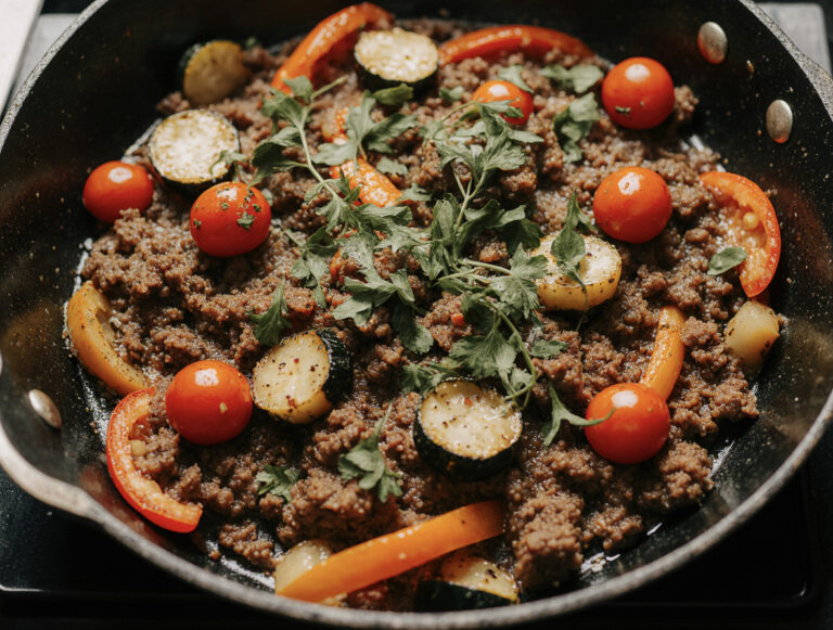 Mediterranean Ground Beef Stir Fry – Quick, Flavorful & Healthy!