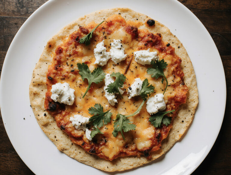 Easy 5 Minute Air Fryer Tortilla Pizza