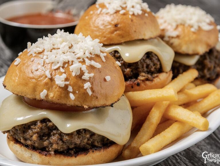 Garlic Parmesan Cheeseburger Bombs