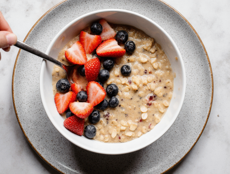Baked Protein Oats for Clean Eating Mornings!