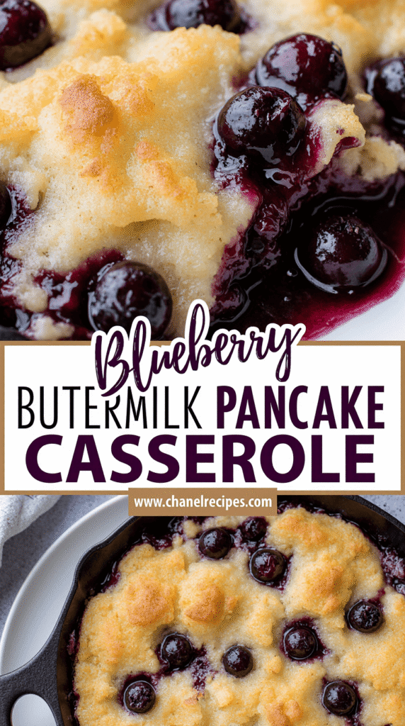 Blueberry Pancake Casserole