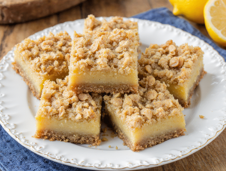 Lemon Oatmeal Crumble Bars
