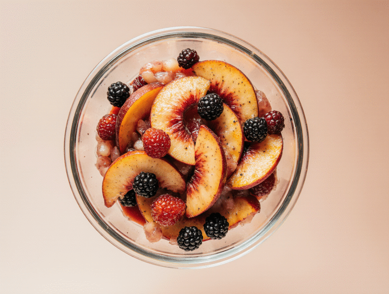Peach Berry Fruit Salad