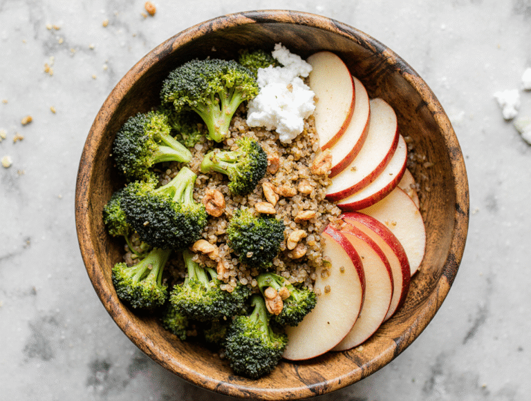 Broccoli Apple Quinoa Salad
